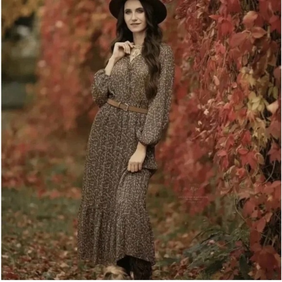 Zara belted midi dress - Picture 2 of 9